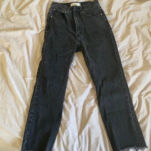 abercrombie black high waisted jeans
